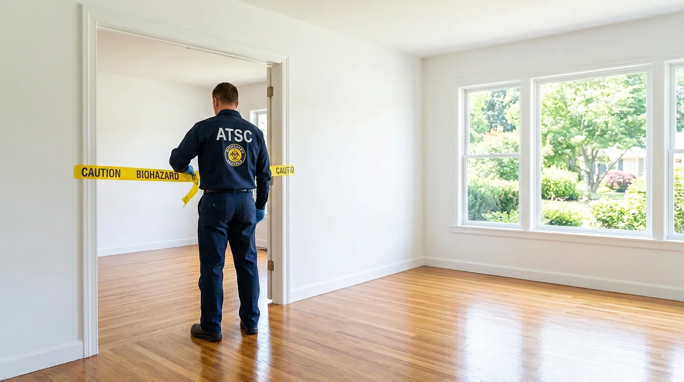 Certified biohazard cleanup crew performing Crime Scene Cleanup in Norland